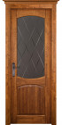 Фото Дверь Барроу МЕД (700мм, ПОС, мателюкс графит фрезерованное, 2000мм, 40мм, натуральный массив ольхи, мед, )