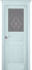 Фото Дверь Доротея структур. СКАЙ (600мм, ПОС, мателюкс графит фрезерованное, 2000мм, 40мм, натуральный массив сосны структурир., скай, )
