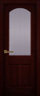 Фото Дверь Осло структур. МАХАГОН (600мм, ПОС, мателюкс графит фрезерованное, 2000мм, 40мм, натуральный массив сосны структурир., махагон, )