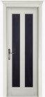 Фото Дверь Сорренто ГРЕЙ (700мм, ПОС, мателюкс графит фрезерованное, 2000мм, 40мм, натуральный массив ольхи, грей, )