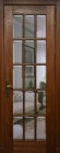 Фото Дверь Британия АНТИЧНЫЙ ОРЕХ (700мм, ПОС, прозрачный фацет , 2000мм, 40мм, натуральный массив дуба, античный орех, )
