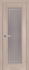 Фото Дверь Аристократ № 5 структ. КРЕМ (800мм, ПОС, каленое с узором, 2000мм, 40мм, массив дуба DSW структурир., крем, )