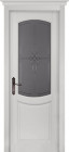 Фото Дверь Бристоль БЕЛАЯ ЭМАЛЬ (700мм, ПОС, мателюкс графит фрезерованное, 2000мм, 40мм, натуральный массив ольхи, белая эмаль, )