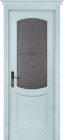 Фото Дверь Бристоль СКАЙ (600мм, ПОС, мателюкс графит фрезерованное, 2000мм, 40мм, натуральный массив ольхи, скай, )