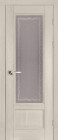 Фото Дверь Аристократ № 4 СЛОНОВАЯ КОСТЬ  (600мм, ПОС, каленое с узором, 2000мм, 40мм, натуральный массив, слоновая кость, )