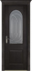 Фото Дверь Чезана ЭЙВОРИ БЛЕК (700мм, ПОС, мателюкс графит фрезерованное, 2000мм, 40мм, натуральный массив дуба, эйвори блек, )