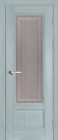 Фото Дверь Аристократ № 4 ольха СКАЙ (900мм, ПОС, каленое с узором, 2000мм, 40мм, натуральный массив ольхи, скай, )