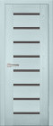 Фото Дверь Хай-Тек № 3 СКАЙ (900мм, ПОЧ, мателюкс графит, 2000мм, 40мм, натуральный массив дуба, скай, )