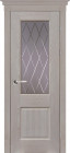 Фото Дверь Классика № 5 ГРЕЙ (800мм, ПОС, мателюкс графит фрезерованное, 2000мм, 40мм, натуральный массив дуба, грей, )
