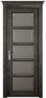 Фото Дверь Норидж ЭЙВОРИ БЛЕК (700мм, ПОС, мателюкс графит фрезерованное, 2000мм, 40мм, натуральный массив ольхи, эйвори блек, )