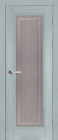 Фото Дверь Аристократ № 5 структ. СКАЙ (800мм, ПОС, каленое с узором, 2000мм, 40мм, массив дуба DSW структурир., скай, )