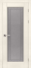 Фото Дверь Классика № 3 СЛОНОВАЯ КОСТЬ (600мм, ПОС, каленое с узором, 2000мм, 40мм, натуральный массив дуба, слоновая кость, )