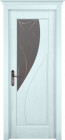 Фото Дверь Даяна СКАЙ (800мм, ПОС, мателюкс графит фрезерованное, 2000мм, 40мм, натуральный массив ольхи, скай, )