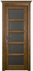 Фото Дверь Норидж АНТИЧНЫЙ ОРЕХ (600мм, ПОС, мателюкс графит фрезерованное, 2000мм, 40мм, натуральный массив ольхи, античный орех, )
