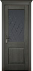 Фото Дверь Элегия ЭЙВОРИ БЛЕК (900мм, ПОС, мателюкс графит фрезерованное, 2000мм, 40мм, натуральный массив ольхи, эйвори блек, )