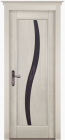 Фото Дверь Соло СЛОНОВАЯ КОСТЬ (700мм, ПОС, мателюкс графит фрезерованное, 2000мм, 40мм, натуральный массив ольхи, слоновая кость, )