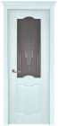 Фото Дверь Феррара структур. СКАЙ (800мм, ПОС, мателюкс графит фрезерованное, 2000мм, 40мм, натуральный массив сосны структурир., скай, )
