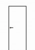Фото Дверь Invisible Стандарт, чёрная алюмин. кромка (59мм, внутреннего открывания) (700мм, ПГ, ПРАВАЯ, черн.замок, врезка под черн.скр. петли Kubica, 2000мм, 59мм, грунт, NEW, )