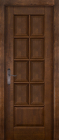 Фото Дверь Лондон ольха АНТИЧНЫЙ ОРЕХ (700мм, ПГ, 2000мм, 40мм, натуральный массив ольхи, античный орех)
