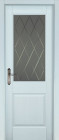 Фото Дверь Элегия СКАЙ (600мм, ПОС, мателюкс графит фрезерованное, 2000мм, 40мм, натуральный массив ольхи, скай, )