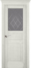 Фото Дверь Доротея структур. ГРЕЙ (700мм, ПОС, мателюкс графит фрезерованное, 2000мм, 40мм, натуральный массив сосны структурир., грей, )