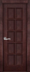 Фото Дверь Лондон-2 структ. МАХАГОН (600мм, ПГ, 2000мм, 40мм, массив дуба DSW структурир., махагон)
