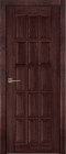 Фото Дверь Лондон-2 структ. МАХАГОН (800мм, ПГ, 2000мм, 40мм, массив дуба DSW структурир., махагон)