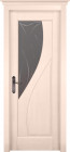 Фото Дверь Даяна структур. КРЕМ (700мм, ПОС, мателюкс графит фрезерованное, 2000мм, 40мм, натуральный массив сосны структурир., крем, )