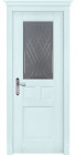 Фото Дверь Тоскана СКАЙ (600мм, ПОЧ, мателюкс графит фрезерованное, 2000мм, 40мм, натуральный массив дуба, скай, )