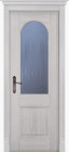 Фото Дверь Чезана структ. ВАЙТ (700мм, ПОС, мателюкс графит фрезерованное, 2000мм, 40мм, массив дуба DSW структурир., вайт, )