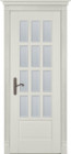 Фото Дверь Лондон ольха ГРЕЙ (900мм, ПОС, мателюкс осветленный с фацетом, 2000мм, 40мм, натуральный массив ольхи, грей, )