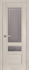 Фото Дверь Аристократ № 3 СЛОНОВАЯ КОСТЬ (900мм, ПОС, каленое с узором, 2000мм, 40мм, натуральный массив дуба, слоновая кость, )