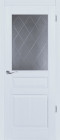 Фото Дверь Валенсия ГРЕЙ (800мм, ПОС, мателюкс графит фрезерованное, 2000мм, 40мм, натуральный массив ольхи, грей, )