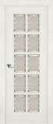 Фото Дверь Лондон-2 ольха ГРЕЙ (600мм, ПОС, мателюкс осветленный с фацетом, 2000мм, 40мм, натуральный массив ольхи, грей, )
