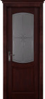 Фото Дверь Бристоль МАХАГОН (900мм, ПОС, 2000мм, 40мм, натуральный массив ольхи, махагон)