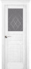 Фото Дверь Доротея структур. БЕЛАЯ ЭМАЛЬ (900мм, ПОС, мателюкс графит фрезерованное, 2000мм, 40мм, натуральный массив сосны структурир., белая эмаль, )
