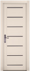 Фото Дверь Премьер плюс КРЕМ (600мм, ПОЧ, мателюкс графит, 2000мм, 40мм, натуральный массив ольхи, крем, )