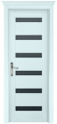 Фото Дверь Палермо структур. СКАЙ (700мм, ПОЧ, мателюкс графит, 2000мм, 40мм, натуральный массив сосны структурир., скай, )