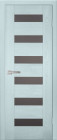 Фото Дверь Хай-Тек № 1 структ. СКАЙ (900мм, ПОЧ, мателюкс графит, 2000мм, 40мм, массив дуба DSW структурир., скай, )