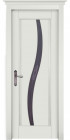 Фото Дверь Соло ГРЕЙ (600мм, ПОС, мателюкс графит фрезерованное, 2000мм, 40мм, натуральный массив ольхи, грей, )