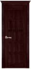 Фото Дверь Британия МАХАГОН (900мм, ПГ, 2000мм, 40мм, натуральный массив дуба, махагон)