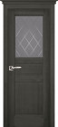 Фото Дверь Доротея структур. ГРИС (600мм, ПОС, мателюкс графит фрезерованное, 2000мм, 40мм, натуральный массив сосны структурир., грис, )