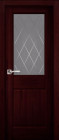 Фото Дверь Нарвик структур. МАХАГОН (700мм, ПОС, мателюкс графит фрезерованное, 2000мм, 40мм, натуральный массив сосны структурир., махагон, )