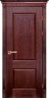 Фото Дверь Классика № 4 МАХАГОН (600мм, ПГ, 2000мм, 40мм, натуральный массив дуба, махагон)