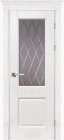 Фото Дверь Классика № 5 ВАЙТ (800мм, ПОС, мателюкс графит фрезерованное, 2000мм, 40мм, натуральный массив дуба, вайт, )