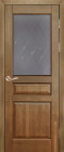 Фото Дверь Валенсия ОРЕХ АНТИЧНЫЙ (900мм, ПОС, 2000мм, 40мм, натуральный массив ольхи, античный орех)