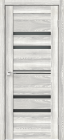 Фото Дверь X-LINE 6 клен айс (800мм, ПОС, лакобель черное, 2000мм, 40мм, экошпон, клен айс)