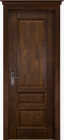 Фото Дверь Аристократ № 1 ольха АНТИЧНЫЙ ОРЕХ (700мм, ПГ, 2000мм, 40мм, натуральный массив ольхи, античный орех)