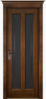 Фото Дверь Сорренто АНТИЧНЫЙ ОРЕХ (700мм, ПОС, мателюкс светлый фрезерованное, 2000мм, 40мм, натуральный массив ольхи, античный орех, )