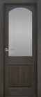 Фото Дверь Осло структур. ГРИС (600мм, ПОС, мателюкс графит фрезерованное, 2000мм, 40мм, натуральный массив сосны структурир., грис, )